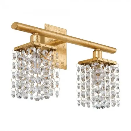 Aplique de Pared Eglo Pyton Gold Dorado 2 Bombillas G9 - 1
