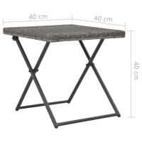vidaXL Set de muebles de jardín plegables 3 pzas ratán sintético Sillas de Exterior Ideal para jardín, playa, piscina, terraza Tumbona Piscina Tumbonas Playa Tumbonas Jardín Exterior - details 7
