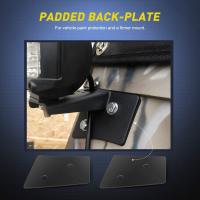 2PCS Soportes De Montaje Para Faros De Niebla LED Y Luz De Trabajo En Pilares a Del Parabrisas Para Jeep Wrangler 2007-2017 Accesorios Universales De Coche Material ABS Negro - details 4