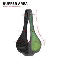 Sillín De Bicicleta COEVLO M5 3D Imprimido En Fibra De Carbono Hueco Para MTB Y Ciclismo De Carretera Cómodo Transpirable Unisex - details 3