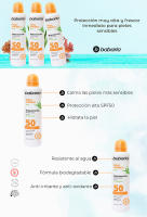 Babaria Pack 3X Bruma Protectora Pieles Sensibles SPF50: Bruma con Protección Muy Alta, Contienen un Activo Calmante para las Pieles más Sensibles 200ml - details 0