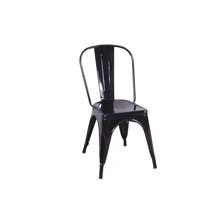 SILLA LÚZETE Josephine Negra - Estilo Industrial - 1