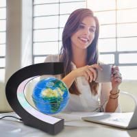 Lámpara De Levitación Magnética Flotante Con Mapa Del Mundo LED Luz De Bola Antigravedad Decoración Moderna Para El Hogar Regalos De Cumpleaños - details 5