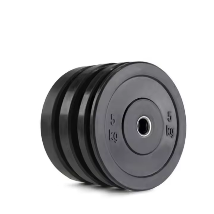 OZIO FITNESS Disco Olímpico Bumper 5 Kg 50mm Musculación Fitness Negro - 1