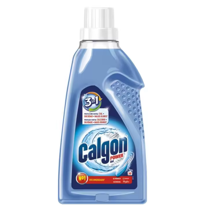 Calgon Power Gel - Antical para la Lavadora, Elimina Olores y Suciedad, en Formato Gel, 1,5 L - 1