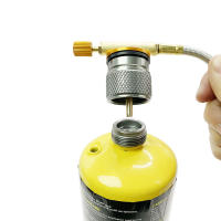 Adaptador De Botella De Propano Para Estufa De Camping Al Aire Libre Convertidor De Tanque De Recarga De Gas Adecuado Para 3-5 Usarios Material Metálico - details 4