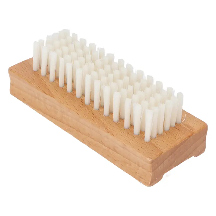 El cepillo de uñas de doble cara, el de cuticula para las uñas de los pies, el de polvo para la manicura de madera - 1