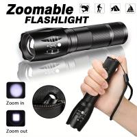Linterna Táctica LED Alta Potencia AAA Pilas Portátil Con 5 Modos Resistente Al Agua Aleación De Aluminio Zoom Exterior Para Defensa Personal - details 0