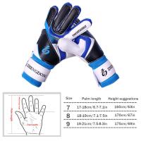 Guantes De Portero De Fútbol Para Estudiantes De Primaria Y Secundaria Y Adultos Gruesos De Látex Doble Capa Antideslizante Para Entrenamiento Y Protección - details 0