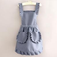1Pc Delantal Coreano Estilo Cuté Para Mujer Para Tienda De Uñas Cocina Café Sin Mangas Para El Hogar Y Limpieza - details 1