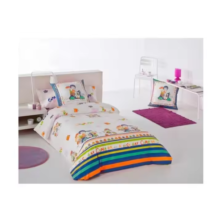 TEJIDOS EL MUNDO Funda Nórdica Infantil 90 Cm Algodón Percal 200 Hilos - 1