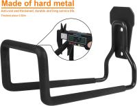 2 piezas de colgador de Manguera Resesto para almacenamiento de Manguera de Jardín, soporte de Manguera de Agua Negro para montaje en pared exterior, Carrete de Manguera de Jardín, soporte para Manguera de Jardín - details 2