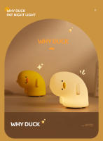 Lámpara De Mesa De Pato Lindo LED Para Dormitorio De Bebé Luz Nocturna Dimmer Recargable Regalo De Cumpleaños Para Niño Y Niña - details 6
