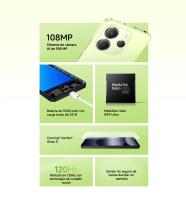 Teléfono Móvil Xiaomi Redmi Note 14 4G Xiaomi Smartphone Versión Global, 6+128GB/8+128GB/8+256GB, Sistema de cámara AI 108 MP, Batería 5500 mAh con carga turbo 33W, MediaTek Helio G99-Ultra, Pantalla AMOLED 6,67'' 120Hz tecnología de cuidado ocular, IP54 - details 1