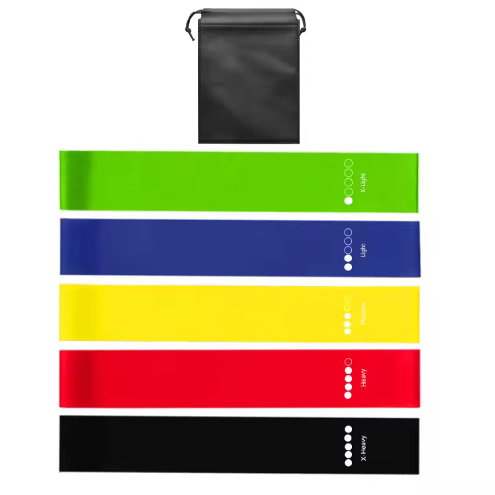 5pcs Bandas De Resistencia Elásticas Para Fitness Pilates Crossfit Ejercicio En Gimnasio Entrenamiento En Casa Yoga Deporte Bandas De Estiramiento - 1