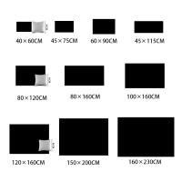 Carpetas Suaves De Pelo Negro Para Sala De Estar Y Dormitorio Alfombra Moderna Para Hogar Decorativa Para Pisos Y Camas - details 0