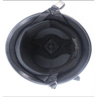Casco De Motocicleta Vintage Para Cruiser M/L/XL/XXL Diseño Aleman Medio Con Certificación DOT Negro Brillante Unisex - details 8