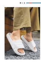 Sandalias De Lujo Para Hombre Zapatos De Verano Blancas Planas Confortables Para El Exterior EVA Suave Talla Verdadera - details 13
