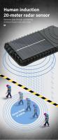 Luces Solares LED Para Calles Exteriores 1-4 Pack Lámpara Solar Impermeable Con Sensor De Movimiento Modos De Iluminación Para Seguridad En Jardín - details 5