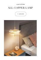 Lámpara Colgante Nórdica LED Para Iluminación Interior Decoración De Hogar Comedor Sala De Estar Escaleras Material Acryl Y Hierro Fuente De Luz LED - details 1