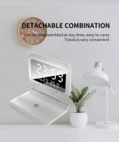 Base De Carga Inalámbrica Con Alarma Y Termómetro Para iPhone 15 14 13 12 11 X Samsung Xiaomi Estación De Carga Rápida - details 7