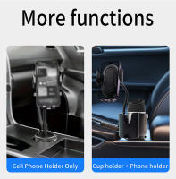 Soporte De Teléfono Móvil BLALION Multifuncional 3 En 1 Expansor De Porta Vidrio Con Base Giratoria Ajustable Y Clip De Almacenamiento Para Coche Negro ABS + Aluminio - details 9