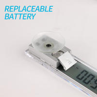 Reloj De Coche Digital Con Termómetro 2 En 1 Luminoso LCD Accesorios De Estilo Para El Coche Pantalla Digital De Tiempo Y Temperatura - details 12