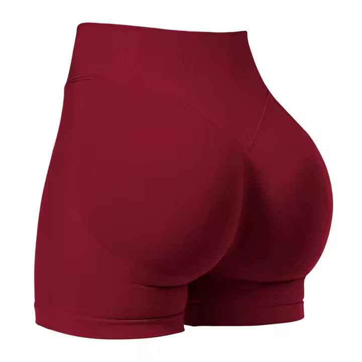 Shorts De Gimnasio Para Mujer CZGUKE Con Cintura Baja Y Ribbed Scrunch Bum Shorts De Yoga Y Deportes Sin Costuras Talla Verdadera - 1