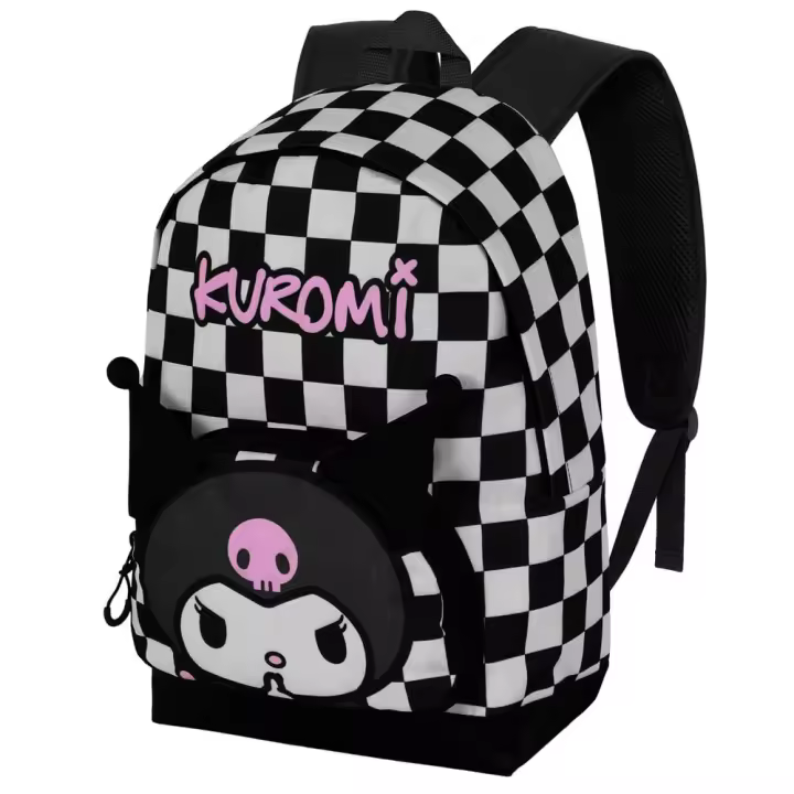 Mochila Kuromi Hello Kitty Adaptable 44x31x18cm. - 1