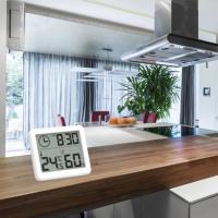 Termómetro Y Higrómetro Digital Ultrafino Para El Hogar Con Pantalla LCD Reloj De Pared Sensor De Temperatura Y Humedad Térmica - details 10