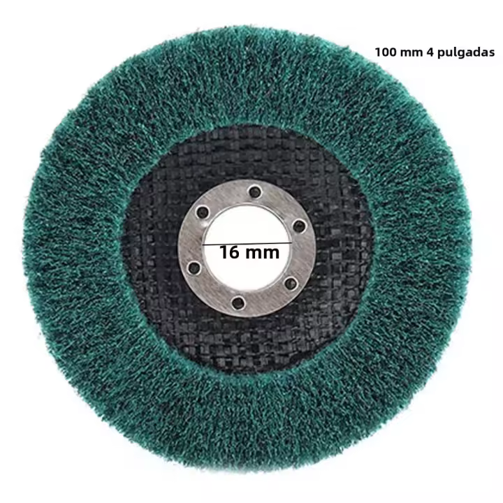 Rueda De Pulido De Nylon Fibra Para Mètallo Y Madera 4/4.5/5" Disco De Pulido De Fibra De Nùcleo Para Mezcladora De Ángulo Abrazadera Metálica Y Madera - 1