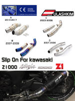 Sistema De Escape Completo Para Motocicleta Kawasaki Z1000 Z1 Ninja1000 Modificado Middle Link Pipe Muffler 2003-2017 Acero Inoxidable - details 0
