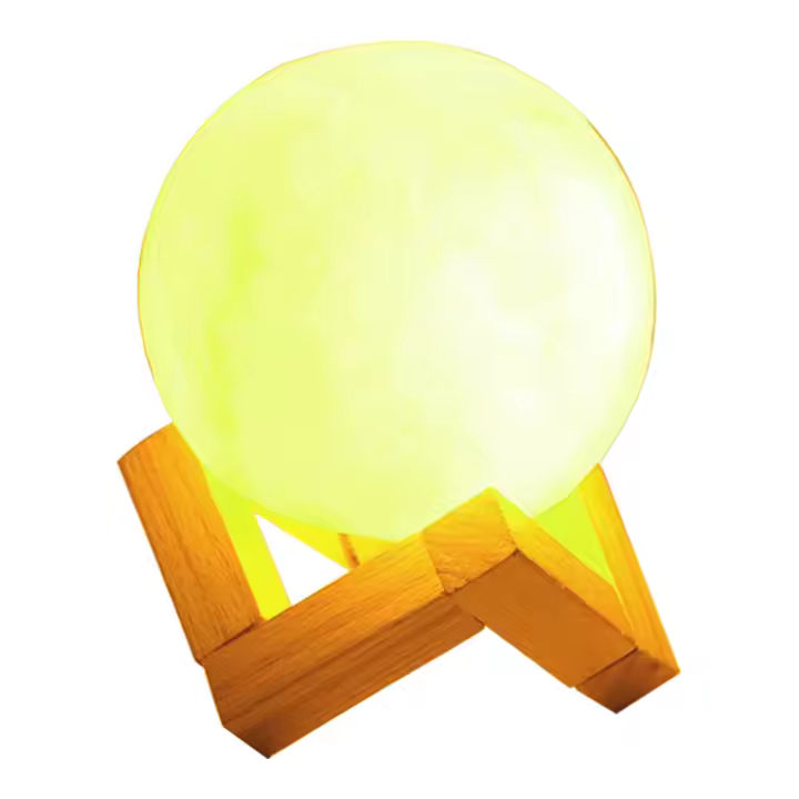 Lámpara De Mesa LED DIY Para Niños Luz Nocturna Personalizada De Luna Decorativa Para Dormitorio Iluminación De Escritorio Regalos De Cumpleaños - 1