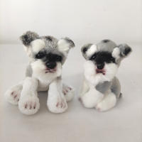 Muñeco De Peluche Kawaii Schnauzer Pequeño Suave Simulación Juguete De Peluche Para Niños Animal De Peluche Lindo Accesorio Fotográfico Regalo De Cumpleaños Para Niñas - details 2