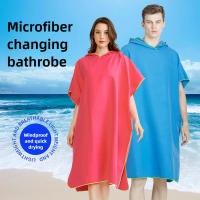 Poncho De Playa Para Adultos Toalla De Baño Microfibra Toalla De Natación Secado Rápido Funda De Sillín De Bicicleta - details 1