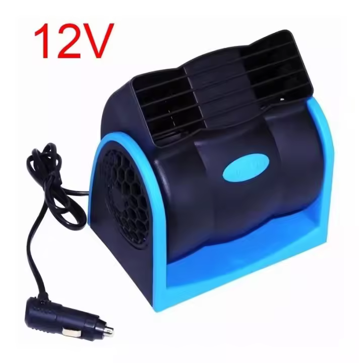 Ventilador de aire acondicionado Turbo para coche, 12 V o 24 V, Blue-12V - 1