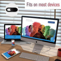 Cubierta De Cámara Universal Negra Para Laptop PC Macbook Tablet 6PCS Magnético Deslizante De Plástico Con Privacidad Para Webcam - details 2