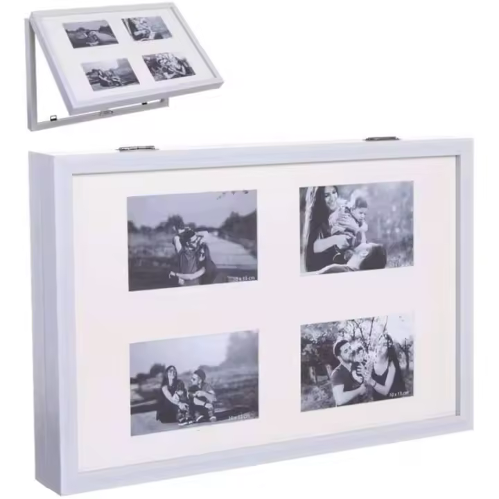 Tapa de Contador de luz Cubre Cuadros electricos multifoto Blanco plastico (48x32x7cm) - 1