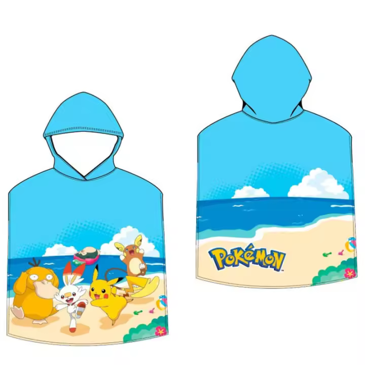Poncho Pokemon Microfibra 50x100cm. - 1