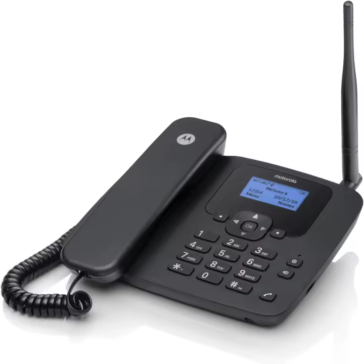 Motorola Teléfono Fijo Inalámbrico 4G FW410 - Batería Recargable - 1