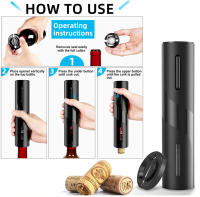 Apretador De Botellas Eléctrico Automático MYVIT Cortador De Sellado De Botellas Para Vino Y Cerveza Con Cargador De Batería Estilo De Cocina Y Barra - details 5