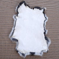 Alfombra De Peluche De Conejo De Color Natural Irregular Súper Suave Para Decoración De Hogar Protección De Rodillas Y Cintura Tapete De Faux Fur Para Adultos - details 8