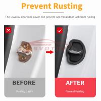 4PCS Absorbedores De Choque Para Puerta De Coche Para Tesla Model 3/Y/X/S Protector De Cerradura Flexible Cubierta De Latch De Puerta De Coche En Silicona - details 1