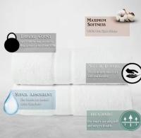 juego de toallas 100%algodon 500gsm-,Color Liso,Suave, Absorbente - details 1