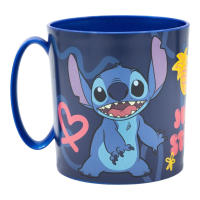 Taza Infantil Stitch Microondas Plástico Lilo & Stitch 350ml Disney Stor - details 2