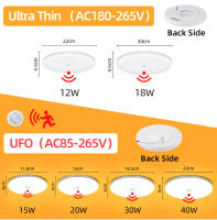 Lámpara De Techo Con Sensor De Movimiento LED 85-220V Para Casa Pasillo Escalera Veranda Dormitorio Sensor Radar Luz Nocturna Inteligente - details 1