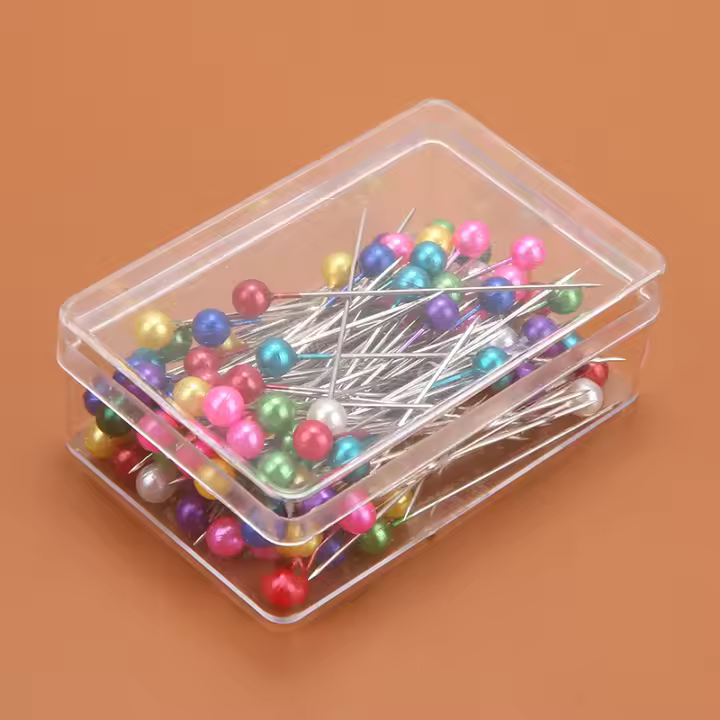 Pins De Costura Redondos Colores 100/300/500pcs Cabeza De Perla Herramientas De Costura Para DIY Y Taille De Vestido - 1
