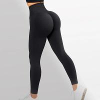 Pantalones De Yoga Para Mujer De Cintura Alta Y Sin Costuras Talla True Fit Nylon Tejidos Hasta La Rodilla Zapatos De Gimnasio - details 4