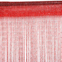 Cortina De Hilo Brillante Para Sala De Estar 100x200CM Con Borlas Y Línea Plateada Divisor De Puerta Y Ventana De Color Sólido Moderno Para El Hogar - details 13