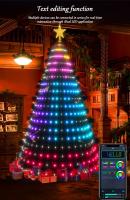 Arbol De Navidad Inteligente Con Luces LED Multicolor Rgb Fitas De Estrella Y Cascada Para Jardín Decoración De Navidad Con Control Remoto Y APP DIY Bluetooth - details 7